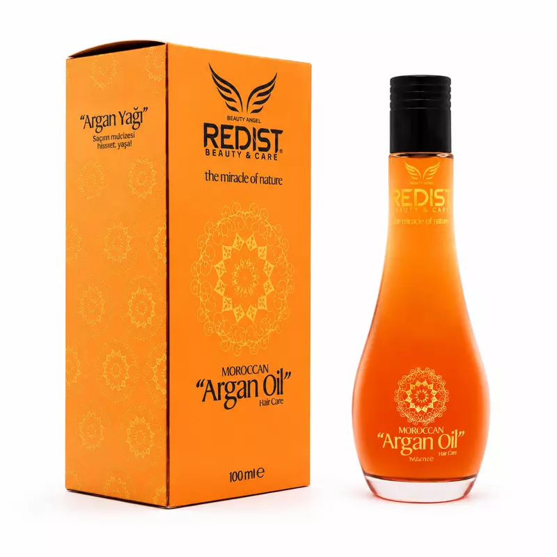 Redist Moroccan Argan Oil for shine, softness, and frizz control finishing oil