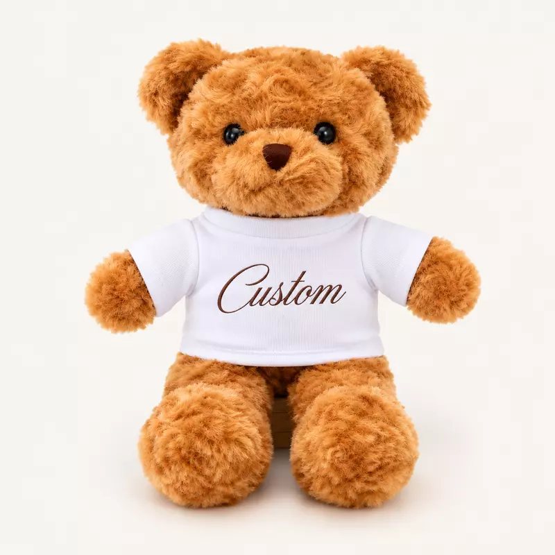 Customized Stuffed Plush Toy Teddy Bear With T-Shirt
