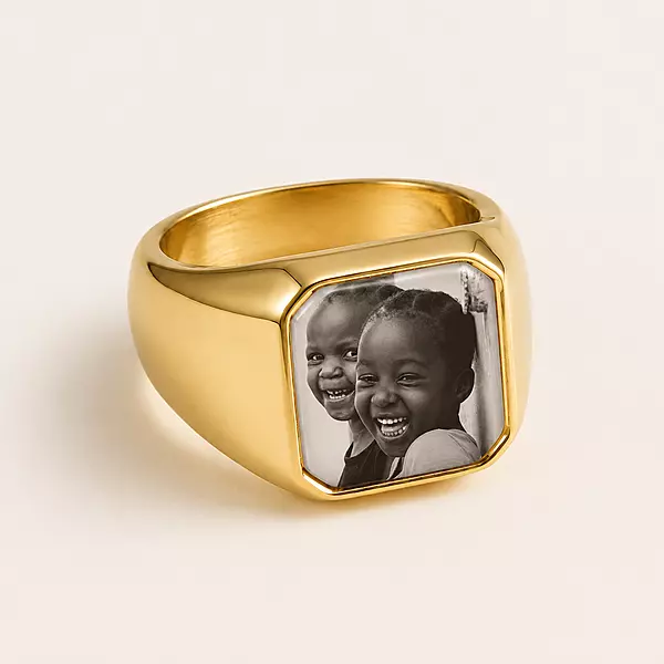 Custom Picture Signet Rings