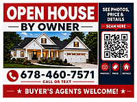 FSBO Open House Yard Sign