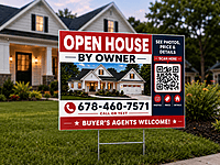 FSBO Open House Yard Sign
