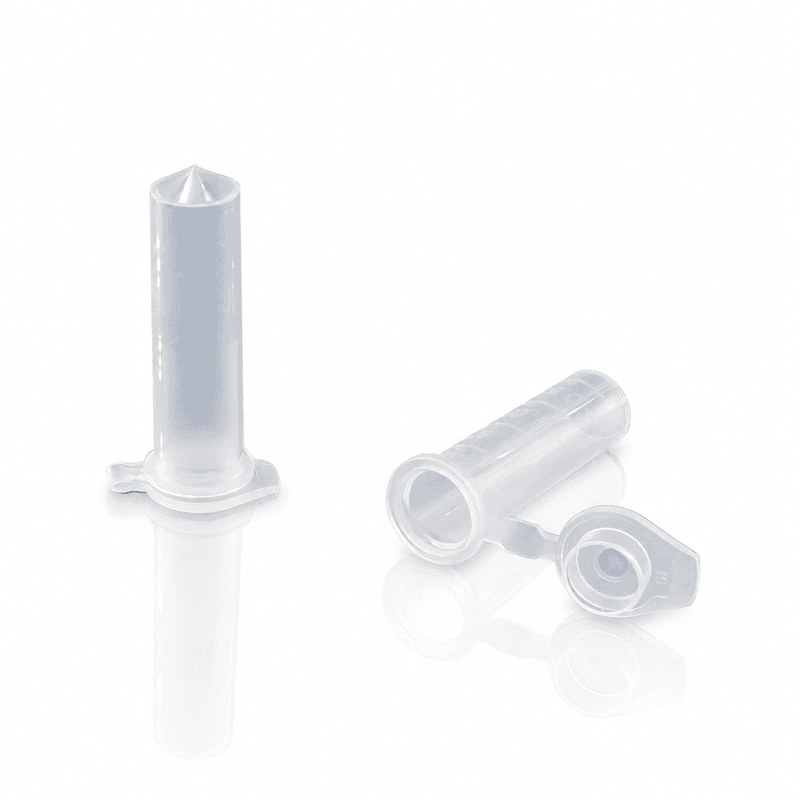 2.0ml Microcentrifuge Tubes without safe lock, Conical bottom, Clear, Non-Sterile, DNase & RNase Free, Bulk Pack