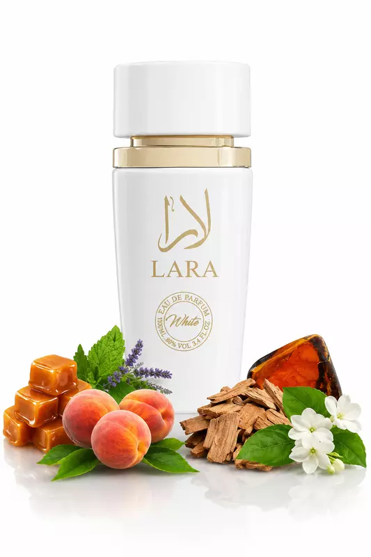 LARA WHITE SPRAY PERFUME EAU DE PARFUM FOR WOMEN - 100ML/3.4 FL.OZ