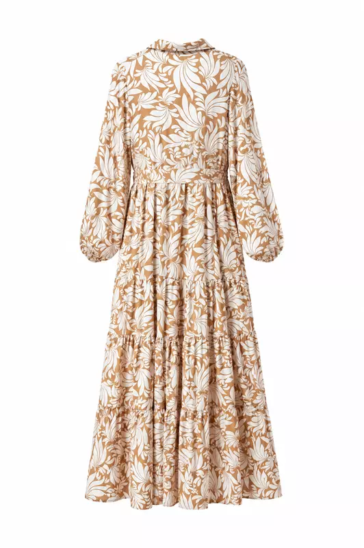 Printed Tiered Maxi Dress