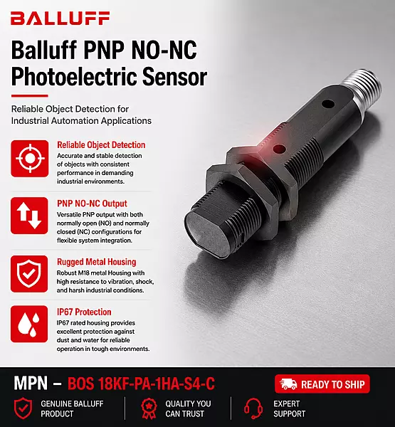 Balluff Photoelectric Sensor PNP NO-NC