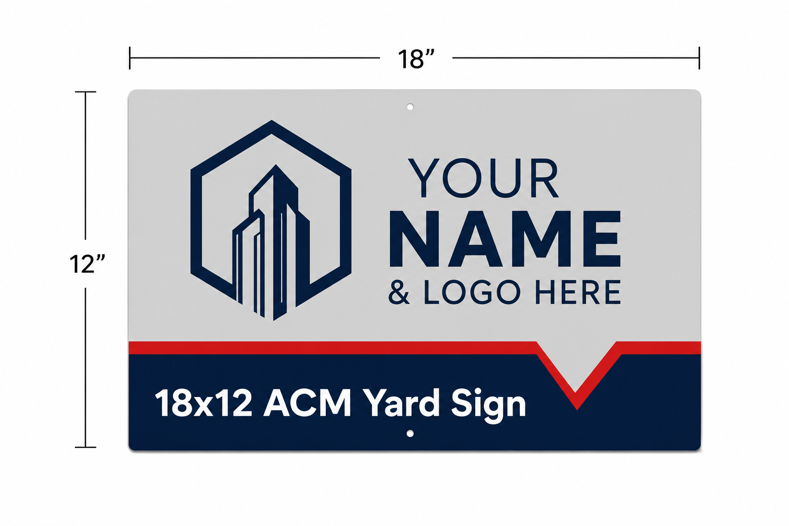 For Sale Main Sign - 12x18 Directional ACM