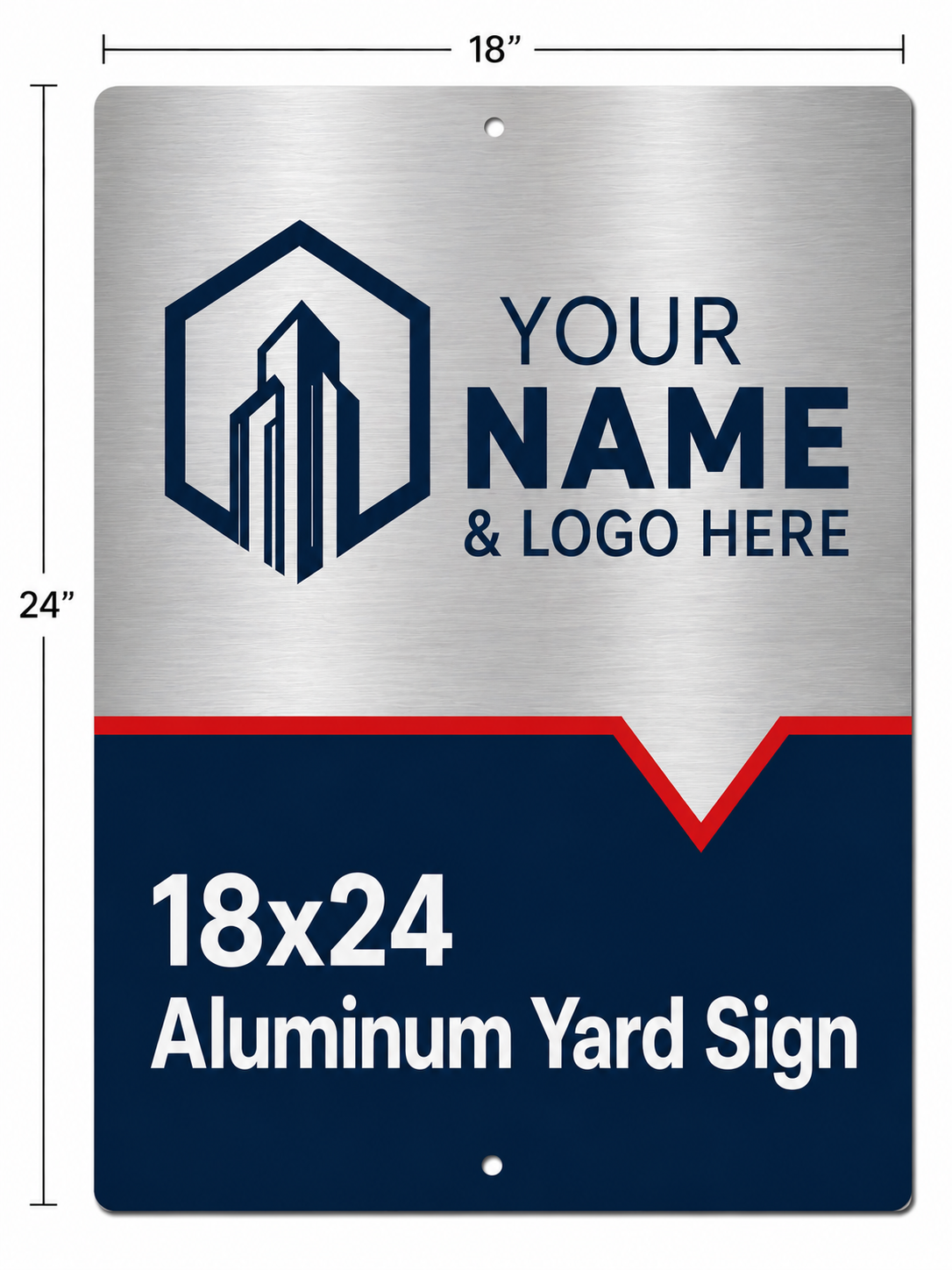 For Sale Main Sign - 18x24 Aluminum
