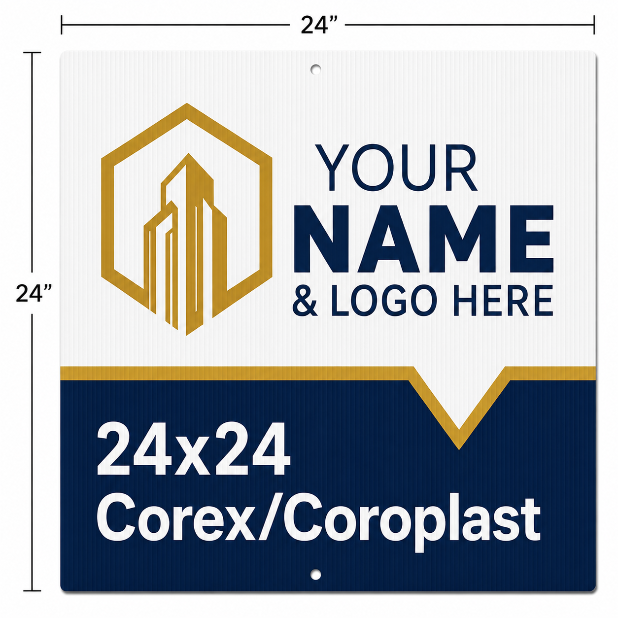 For Sale Main Sign - 24x24 Corex