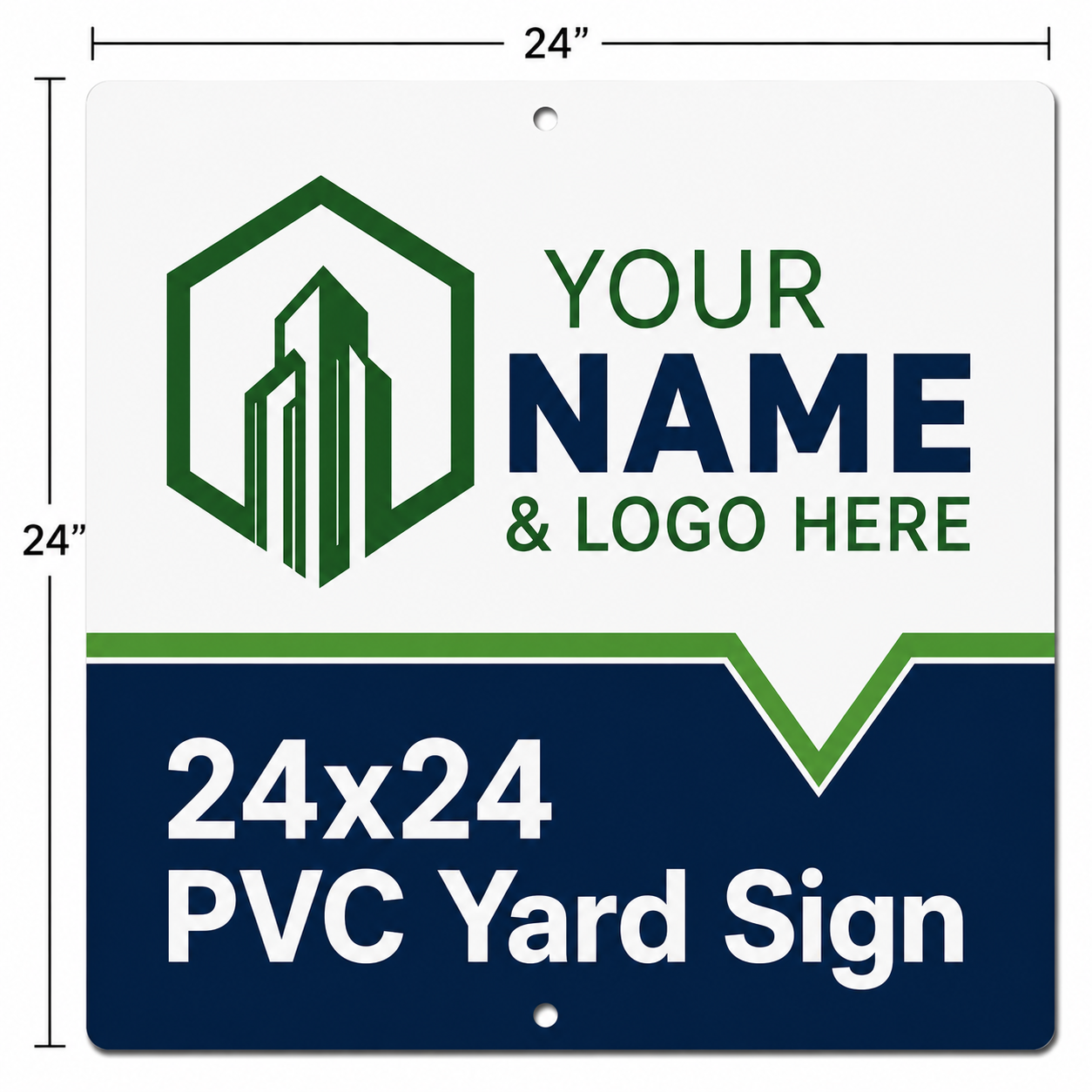 For Sale Main Sign - 24x24 PVC