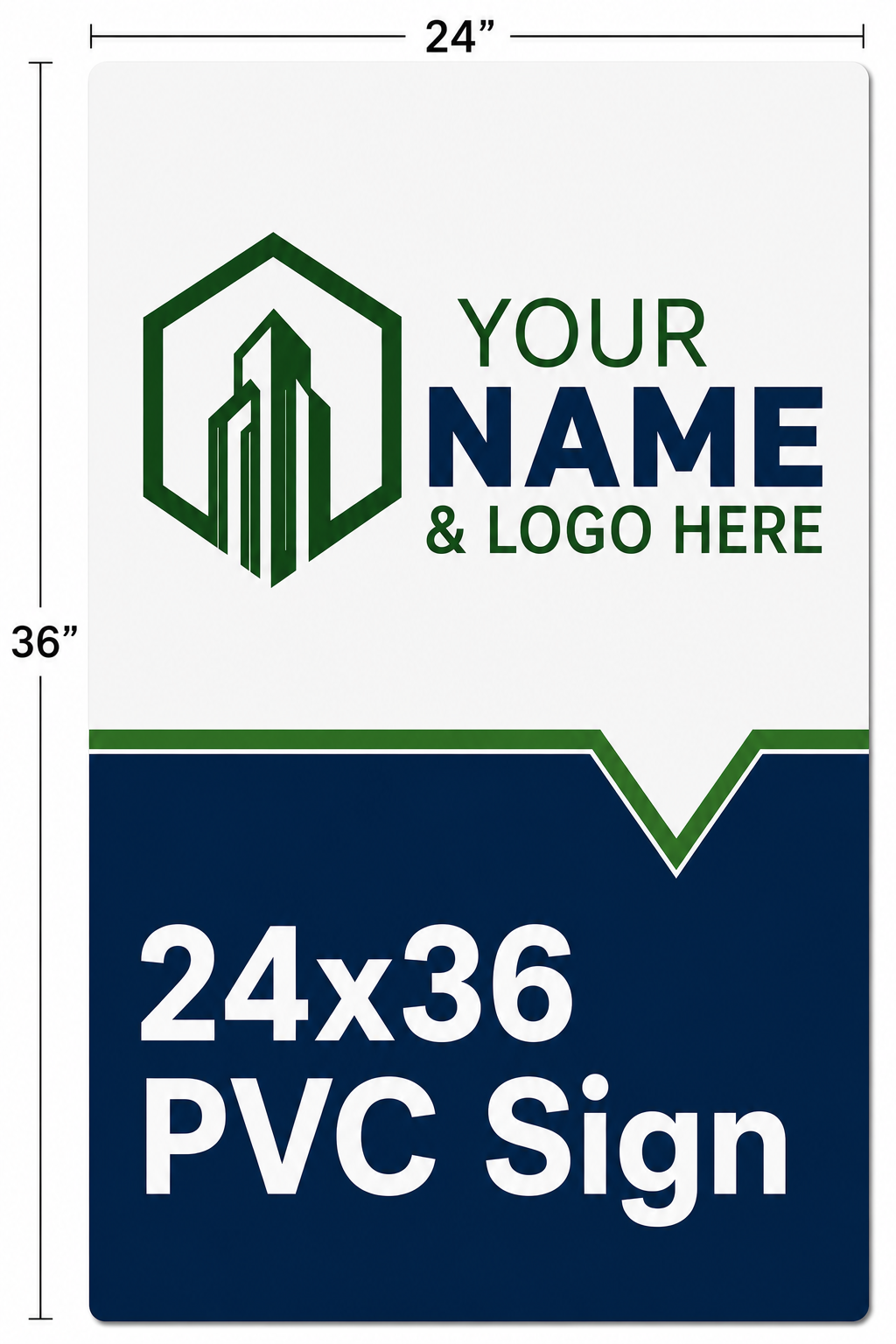 For Sale Main Sign - 24x36 PVC