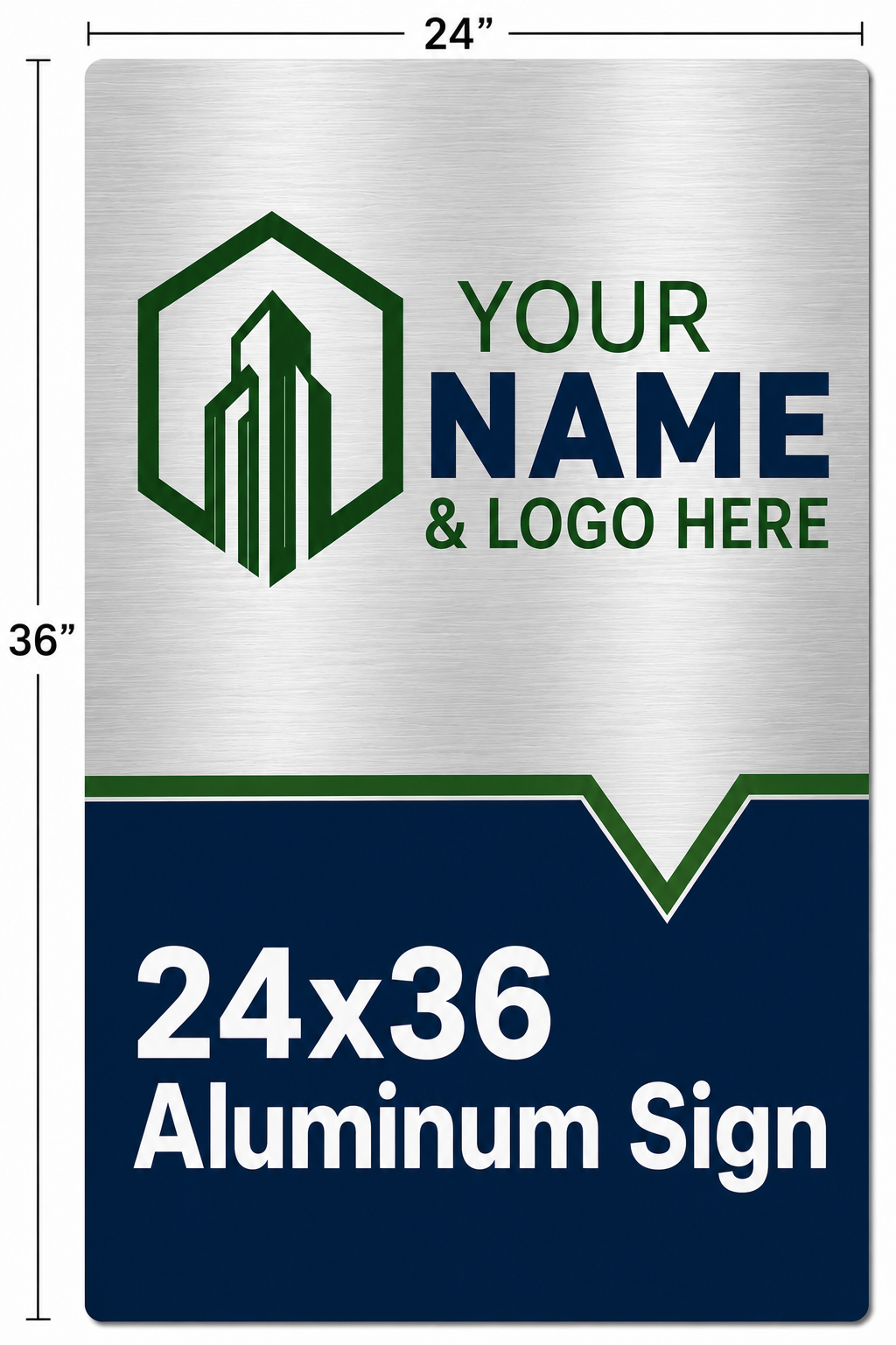 For Sale Main Sign - 24x36 Aluminum