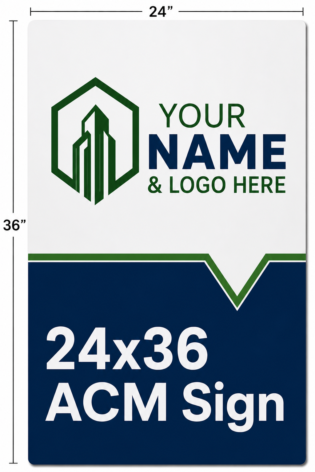 For Sale Main Sign - 24x36 ACM