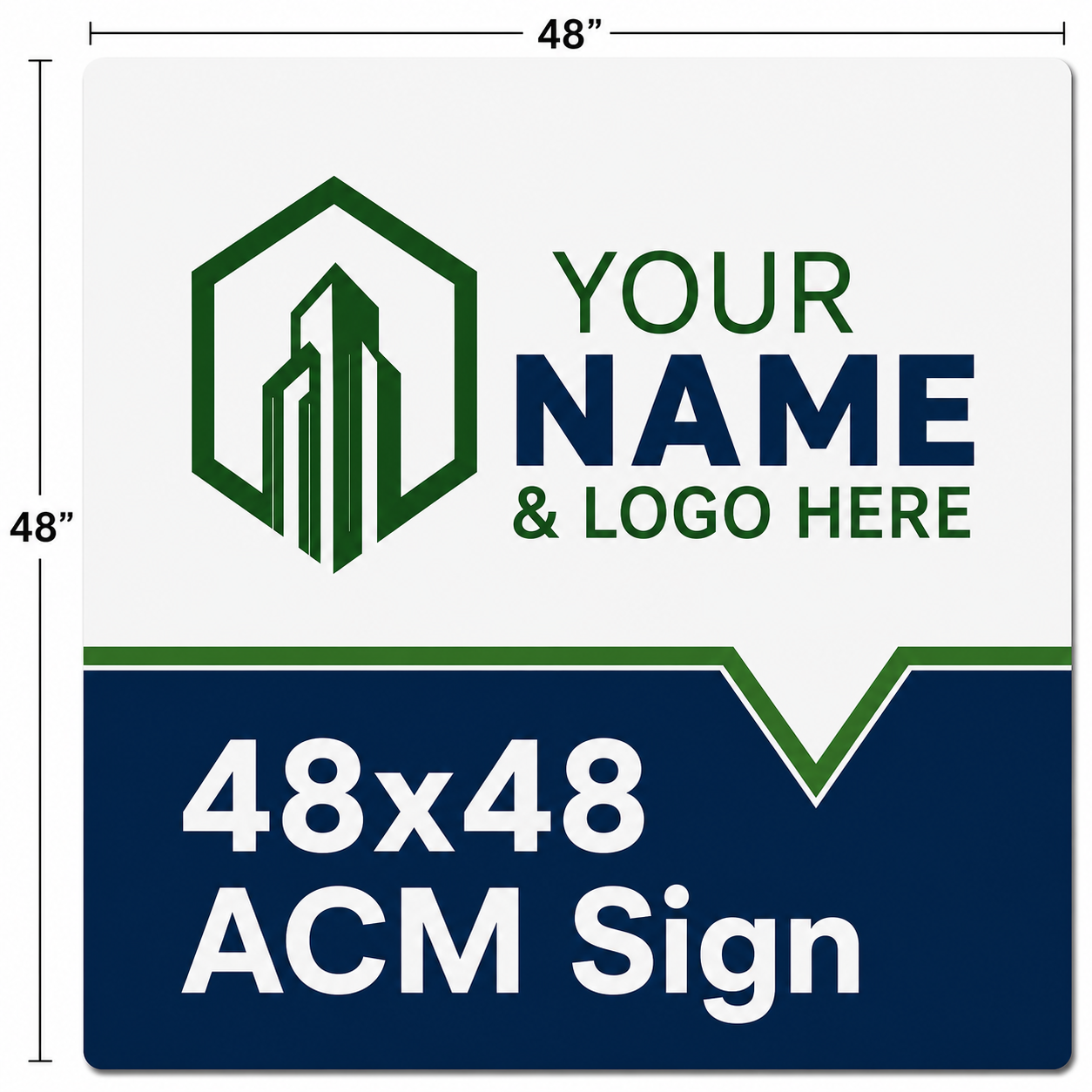 For Sale Main Sign - 48x48 ACM