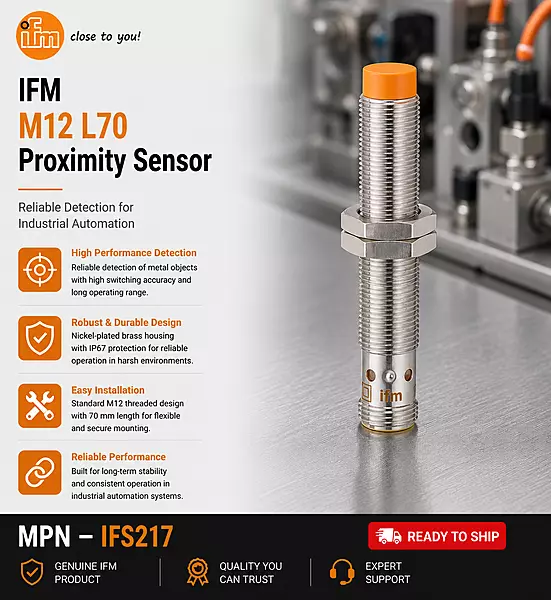 IFM Proximity Sensor M12  L70