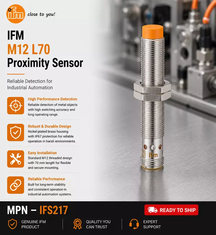 IFM Proximity Sensor M12  L70