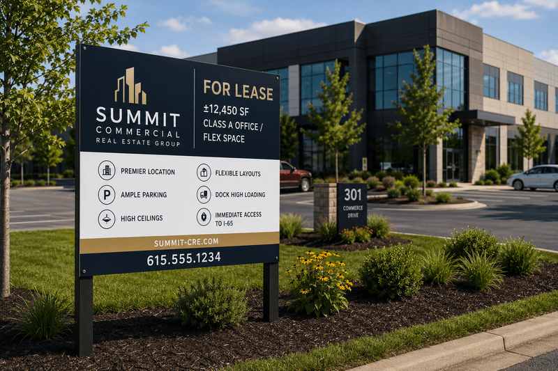 Commercial Real Estate Sign