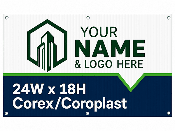 For Sale Main Sign - 24x18 Corex