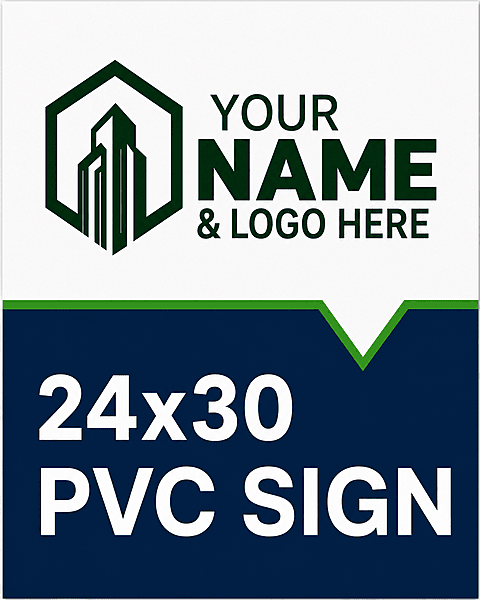 For Sale Main Sign - 24x30 PVC