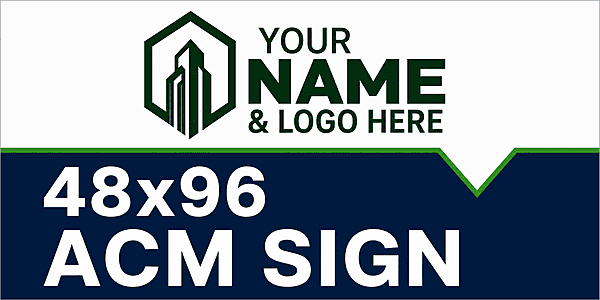 For Sale Main Sign - 48x96 ACM