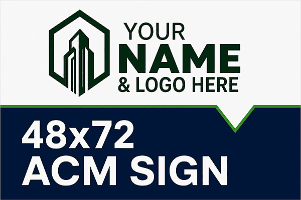 For Sale Main Sign - 48x72 ACM