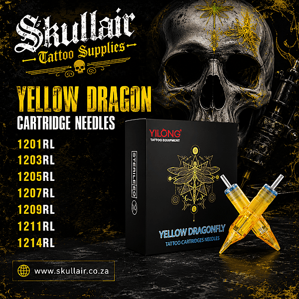 12G Round Liner Yellow Dragon Cartridge Needle