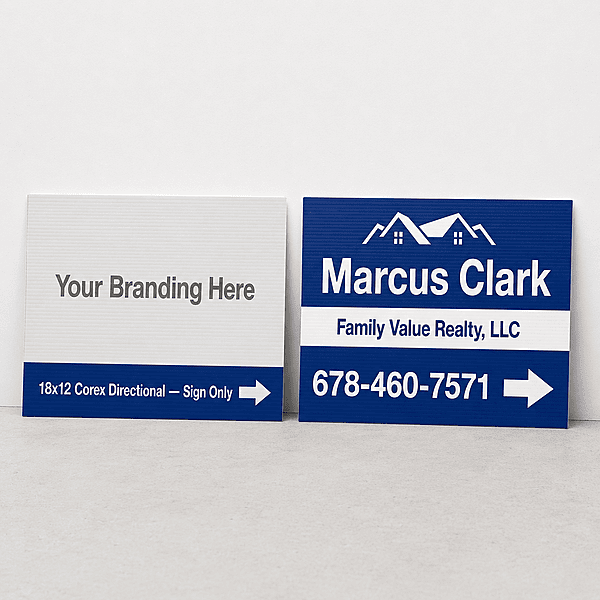 18x12 Corex Directional — Sign Only