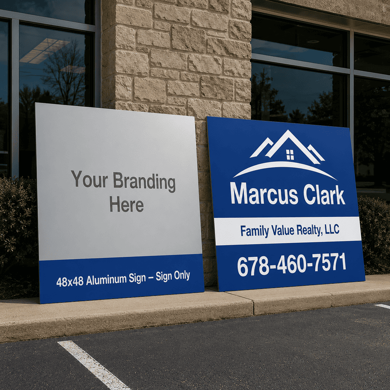 48x48 Aluminum Sign — Sign Only