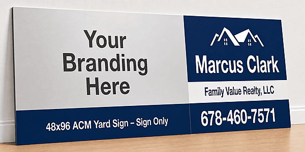 48x96 ACM / JBond (Luxury) Sign — Sign Only — Pickup