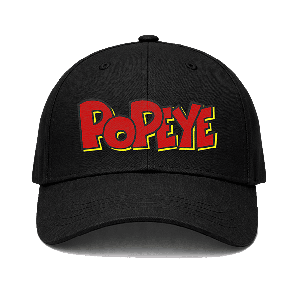 Popeye Printed Mens Black Cap