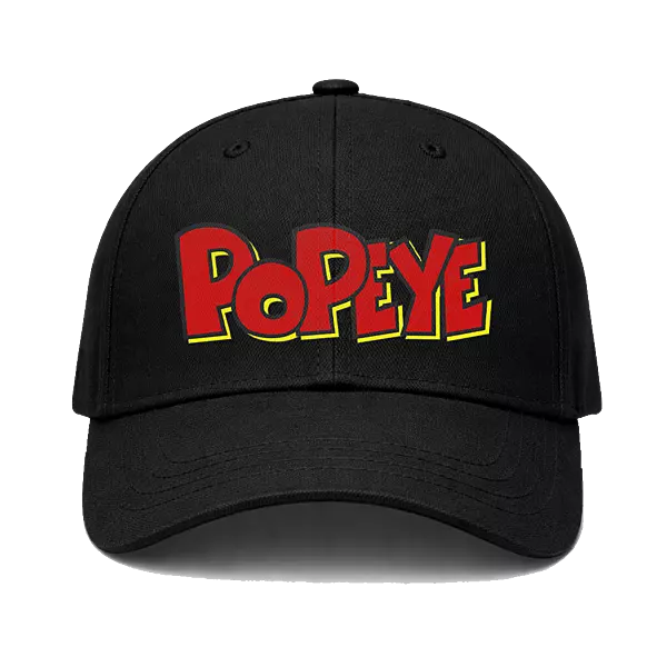 Popeye Printed Mens Black Cap