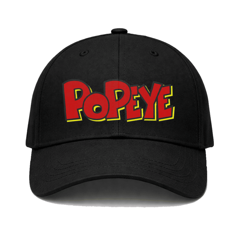 Popeye Printed Mens Black Cap