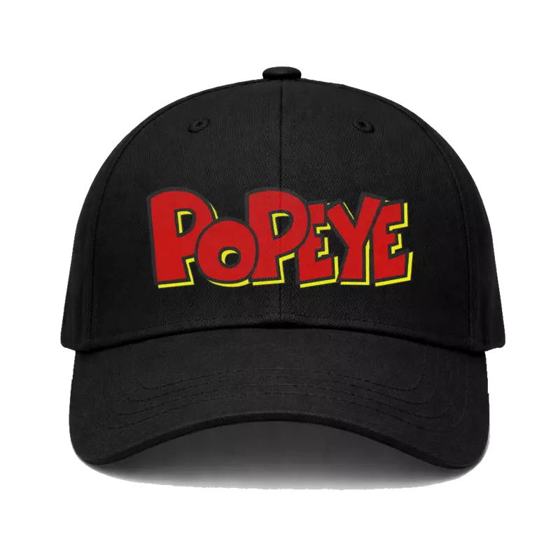 Popeye Printed Mens Black Cap