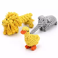 Handmade Cotton Rope Animal Chew Toy for Dogs