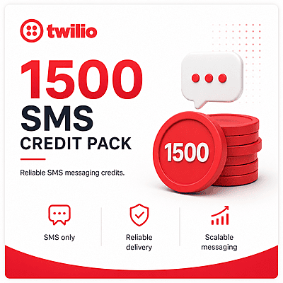 Twilio Pack of 1500 SMS Credits