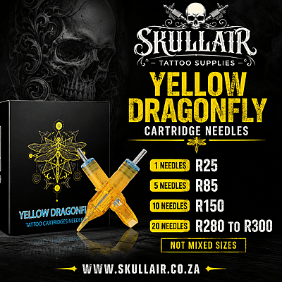 17RM - 19RM Round Mag Needles Yellow Dragonfy