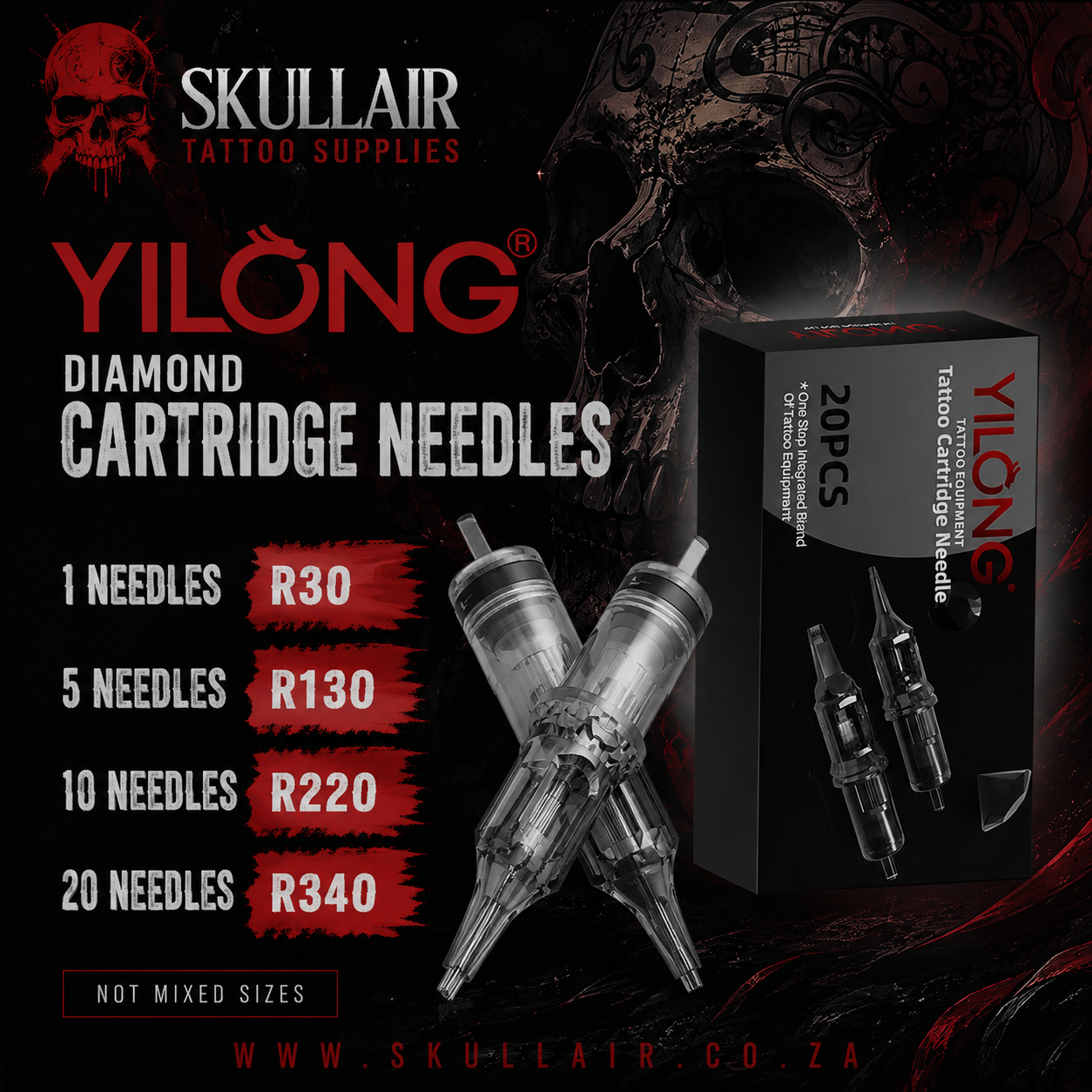 5RM - 7RM - 9RM Round Mag Cartridge Needles Ylilong Diamond