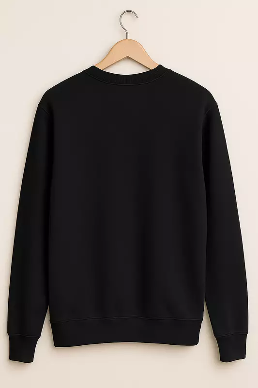The Eternal Dragon's Call: Premium Shenron & Saiyan Mens Black Sweatshirt