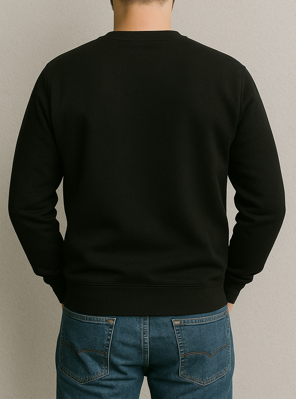 The Eternal Dragon's Call: Premium Shenron & Saiyan Mens Black Sweatshirt