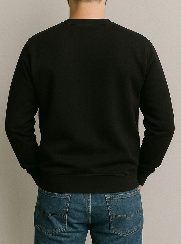 The Eternal Dragon's Call: Premium Shenron & Saiyan Mens Black Sweatshirt
