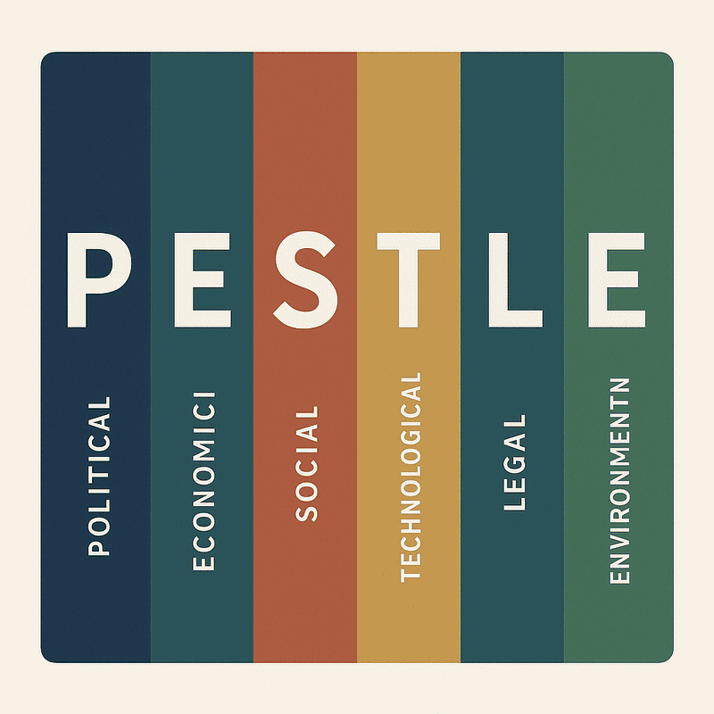 مجموعة برومبت تحليل PESTLE