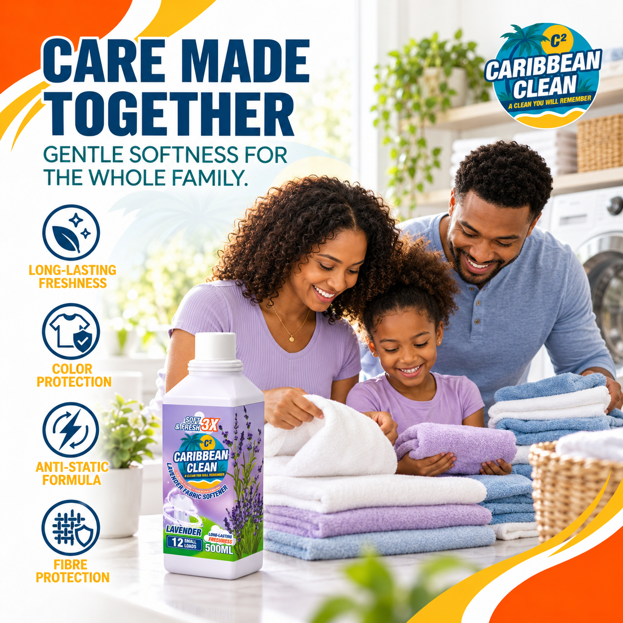 Fabric Softener Lavender Caribbean Clean 500ml 12/1