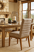 Knight Industrial Leather Dining Chair