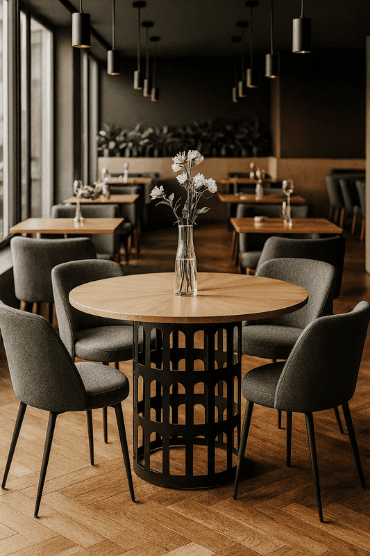 Ibiza Metal Base Dining Table