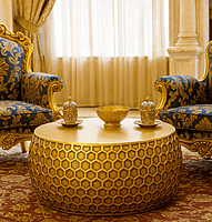 Oman Brass Foiled Coffee Table