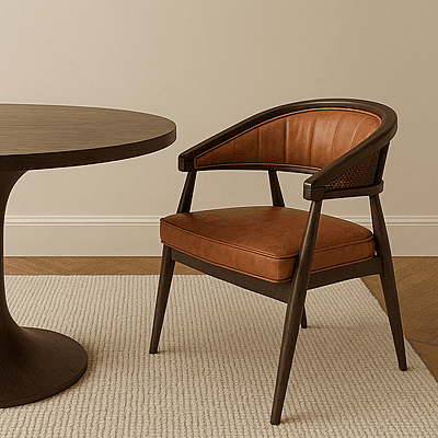 Jodhpur Fine Dining Restaurant Cane Dining Chair