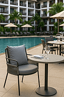 Paola Outdoor Accent Patio Weaving Chair