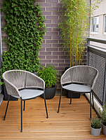 Coral Outdoor Accent Patio Weaving Chair Set of 2