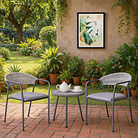 Costa Outdoor Tea Set 2 Chairs 1 Table