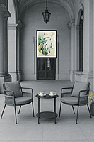 Paola Outdoor Tea Set 2 Chairs 1 Table