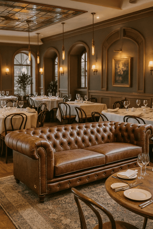 Marvel Chesterfield Premium Leather Three Seater Sofa